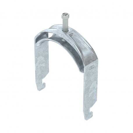 Clamp clip 2056 U-foot, 1-fold, metal pressure sleeve, FT 90 | 100 | 5