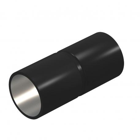 Armoured steel pipe connection sleeve without thread, black 18.6 | 16.6