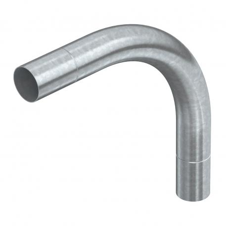 Hot-dip galvanised steel bend, without thread 63