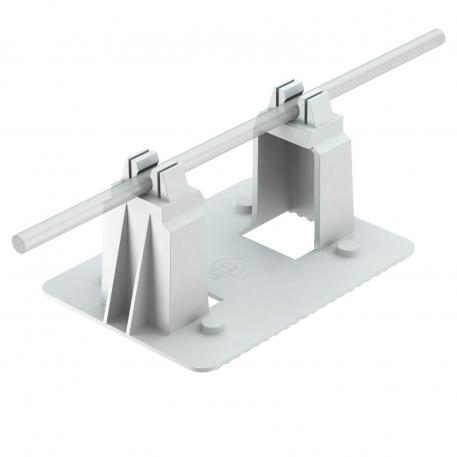 Roof conductor holder, for plastic film roofs