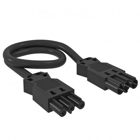 3-wire connection cable, halogen-free, cross-section 2.5 mm², Cable length 9 m, black 9000 | 3 | 2.5