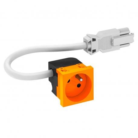 33° socket, Connect 45, with earthing pin, single 
