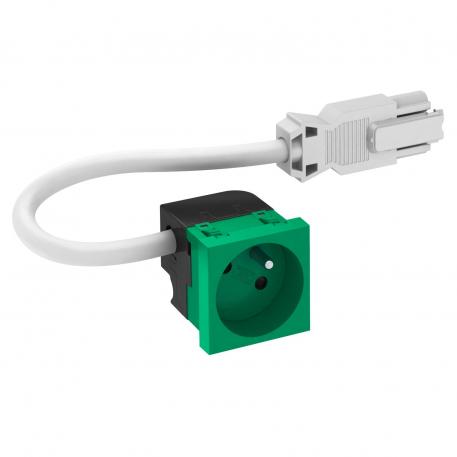 33° socket, Connect 45, with earthing pin, single 