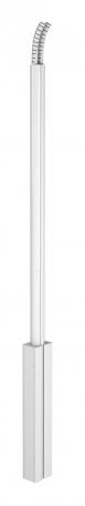 Service pole, type ISS140100F 2300 | Stand | Aluminium | Pure white; RAL 9010 | 