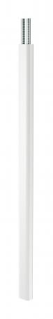Service pole, type ISSDM45F 2300 | Stand | Aluminium | Pure white; RAL 9010 | 