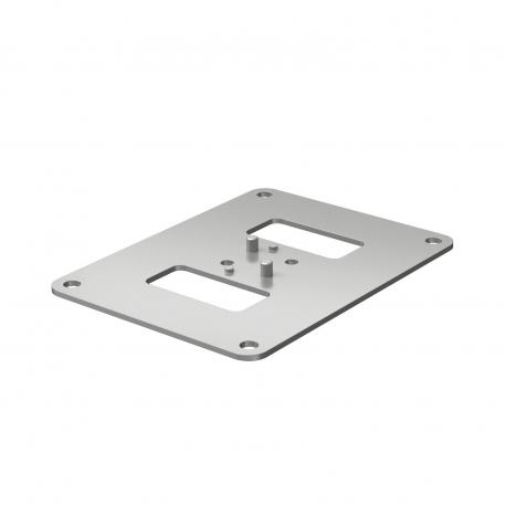 Floor plate for ISS70110 170 | 130 | 3 | White aluminium; RAL 9006